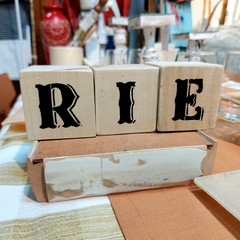 CUBOS EN MADERA RECICLADA "RIE" IV26