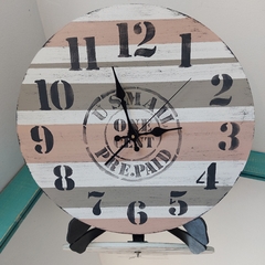 RELOJ DE MADERA DE 40CM DIÁMETRO MBD08