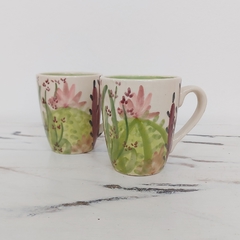 TAZA CERÁMICA ARTESANAL LINEA CACTUS cac01