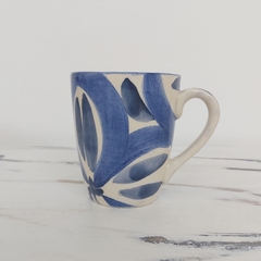 TAZA CERÁMICA ARTESANAL LINEA AZUL vera01