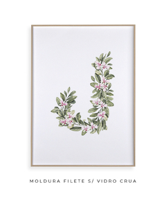 Imagem do QUADRO DECORATIVO LETRA BOTÂNICA J