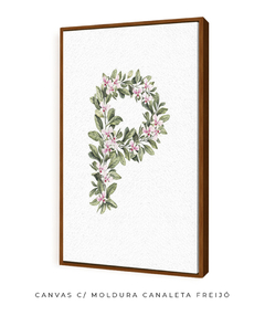 QUADRO DECORATIVO LETRA BOTÂNICA P - comprar online