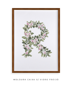 QUADRO DECORATIVO LETRA BOTÂNICA R - comprar online