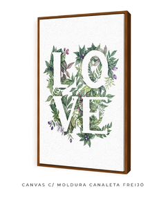 Quadro Decorativo Love - Flowersjuls - Quadros decorativos botânicos | Aquarelas autorais