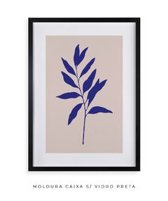 Quadro Decorativo Outono Minimal Blue III - Flowersjuls - Quadros botânicos decorativos | Aquarelas autorais