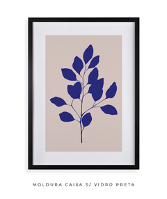 Quadro Decorativo Outono Minimal Blue V - Flowersjuls - Quadros decorativos botânicos | Aquarelas autorais