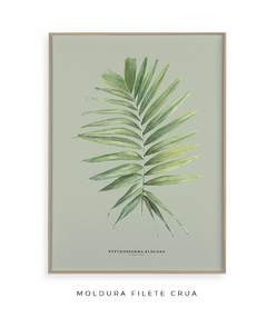 Quadro Decorativo Palm Elegans - Fundo Pistacchio na internet