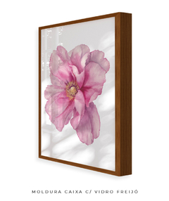 Quadro Decorativo Peonia I - Flowersjuls - Quadros botânicos decorativos | Aquarelas autorais