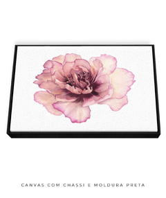 Quadro Decorativo Peonia II - Flowersjuls - Quadros botânicos decorativos | Aquarelas autorais