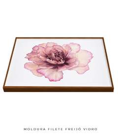 Quadro Decorativo Peonia II - Flowersjuls - Quadros botânicos decorativos | Aquarelas autorais