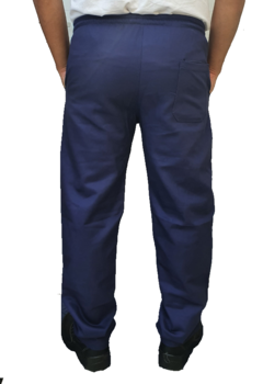Calça Azul Marinho Brim Pesado Uniforme Profissional Trabalho - comprar online