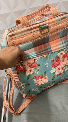 Imagem do Kit Pronto - Curso Mochila Silvia estampa floral