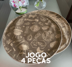 Jogo 4 peças jogo americano