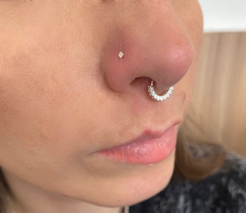 Piercing nostril (nariz) prata 925 - Devan Acessórios