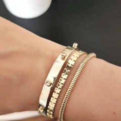 *New* Set Olbia bañado en oro 24k - Cadena & Pulsera - tienda online