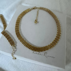 *New* Set Ralph bañado en oro 24k - Gargantilla & Pulsera - comprar online