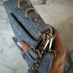 *Pre order* Cartera Cameron de cuero ecológico símil denim - comprar online