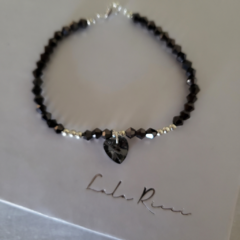 *New* Pulsera Lulu de Acero y cristal de roca - comprar online