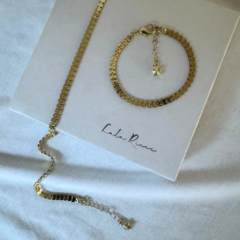 *New* Set Olbia bañado en oro 24k - Cadena & Pulsera - comprar online