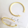 Aros Laurent Bañados en Oro 24k - Cápsula Helena