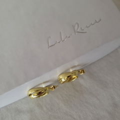 Aros Regi Gold baño oro 24k - Cápsula Essence en internet