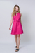 VESTIDO MOLETOM CINTO PINK