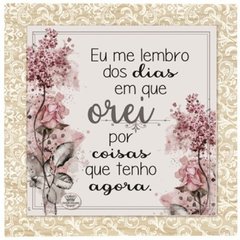 Quadro mdf dias que orei - comprar online