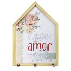 Porta-chaves casinha lar amor