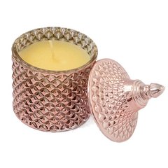 Potinho Rose Gold com vela Aromática - comprar online