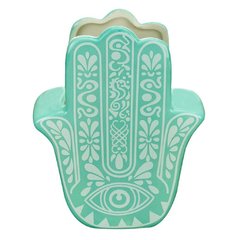 Cachepot de Porcelana Hamsá Verde Pequeno