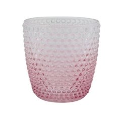 Castiçal Degradê Dots Rosa - comprar online