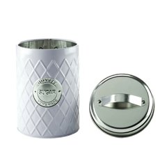 Lata metal geometric sugar branco - comprar online