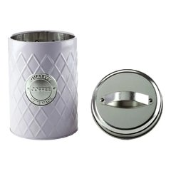 Lata metal geometric coffe branco - comprar online