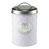 Lata metal geometric coffe branco