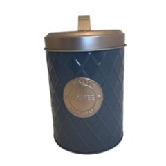 Lata metal geometric coffe cinza