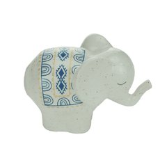 Elefante porcelana Indian branco - comprar online