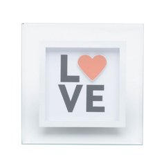 Placa Vidro Mesa Decor Love Transparente