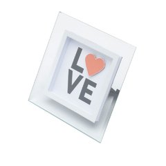 Placa Vidro Mesa Decor Love Transparente - comprar online