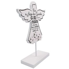 Enfeite de mesa Anjo da Guarda branco - comprar online