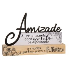 Escultura de mesa Amizade preto - comprar online