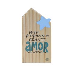 Casinha estrela Nosso pequeno grande amor Azul