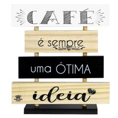 Enfeite de mesa plaquinhas Café é sempre ótima ideia