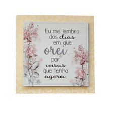 Quadro mdf dias que orei - comprar online