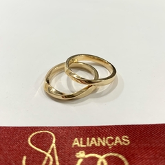 Aliança de noivado/ Aliança de casamento MODELO: TRANCE