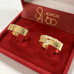 Aliança de noivado/ Aliança de casamento MODELO: ITALY - comprar online