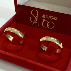 Aliança de noivado/ Aliança de casamento MODELO: GLOBAL 4MM - comprar online