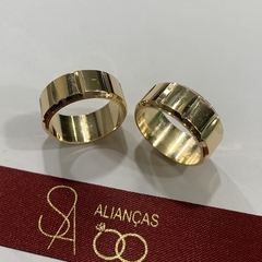 Aliança de noivado/ Aliança de casamento MODELO: BASIC 9,5MM na internet