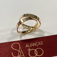 Aliança de noivado/ Aliança de casamento MODELO: SUN SEMI ANATÔMICA na internet