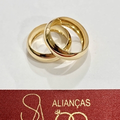 Aliança de noivado/ Aliança de casamento MODELO: TRADICIONAL OCA 6,5MM