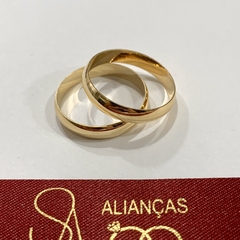 Aliança de noivado/ Aliança de casamento MODELO: TRADICIONAL 4MM